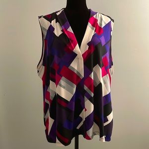 Calvin Klein V-Neck Sleeveless Top